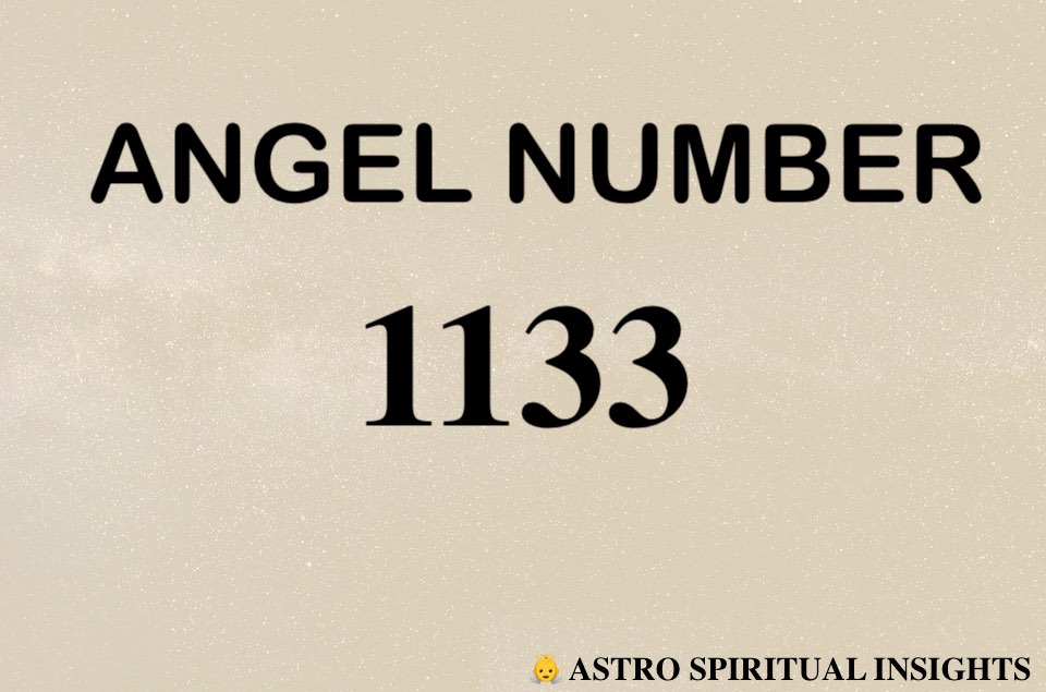 angel number 1133